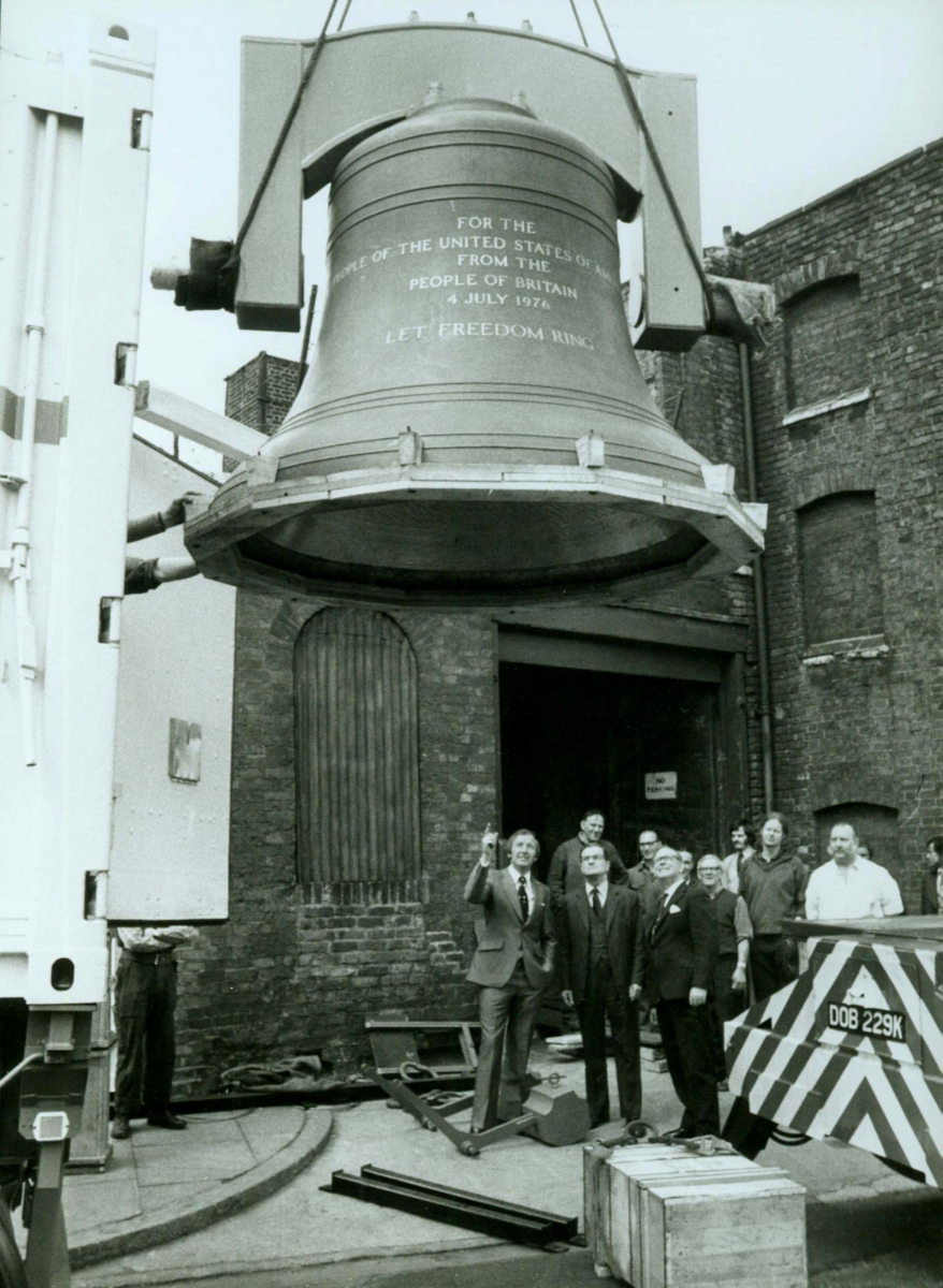 Bicentennial Bell at Whitechapel Foundry (Credit: National Park Service)