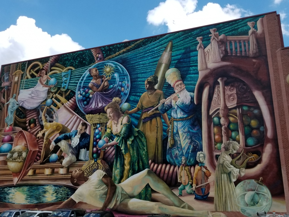 Philadelphia Muses Mural in the Gayborhood