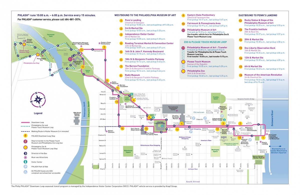 philadelphia bus route map