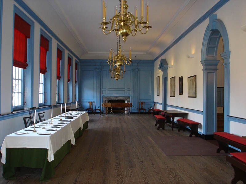 The Second Floor of Independence Hall can only be see on the extended tour each day at 4:20PM