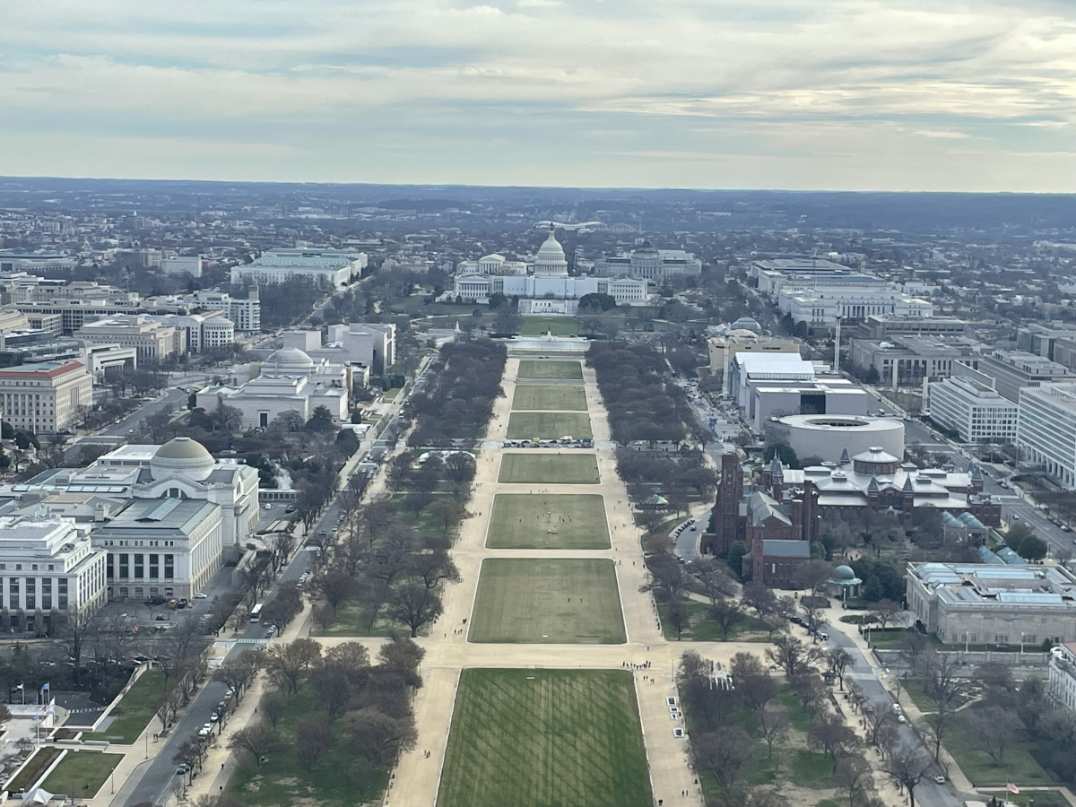 View of the Capital Building from the Top of the Washington Monument